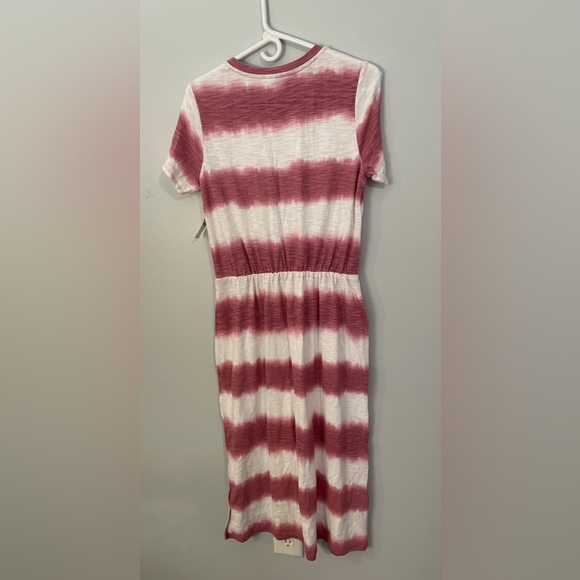 NWT Old Navy Waist Defined Tie-Dye Stripe Dress Size Medium - Picture 3 of 5